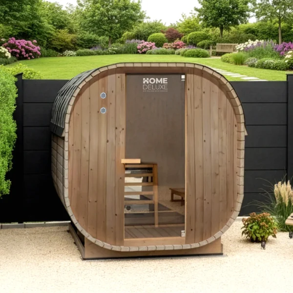 Home Deluxe Cube XL Außensauna für 6 Personen mit 8-kW-Ofen